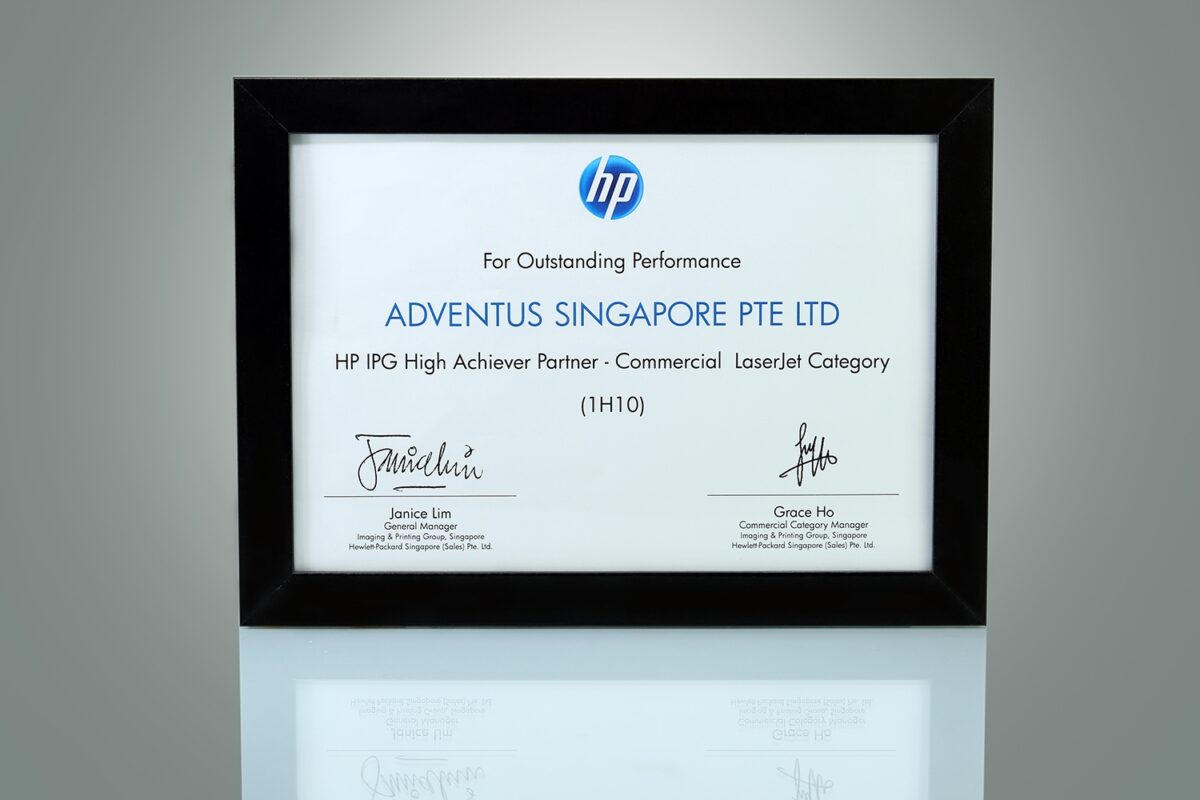 HP IPG High Achiever Award 2010